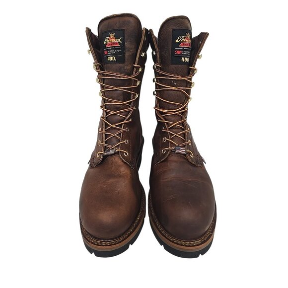 Thorogood Men's 9" Steel Toe WP/Insulated Logger Work Boot U.S.A. 804-3554 9 3E - Picture 6 of 7